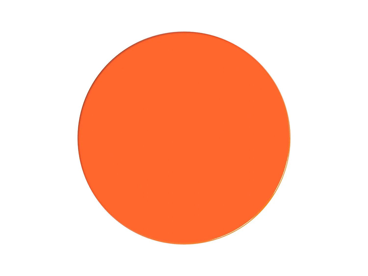 Table d'appoint en métal - Orange - TUVAMI