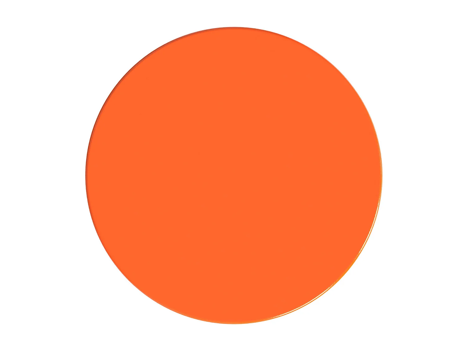 Mesita auxiliar de metal - Naranja - TUVAMI