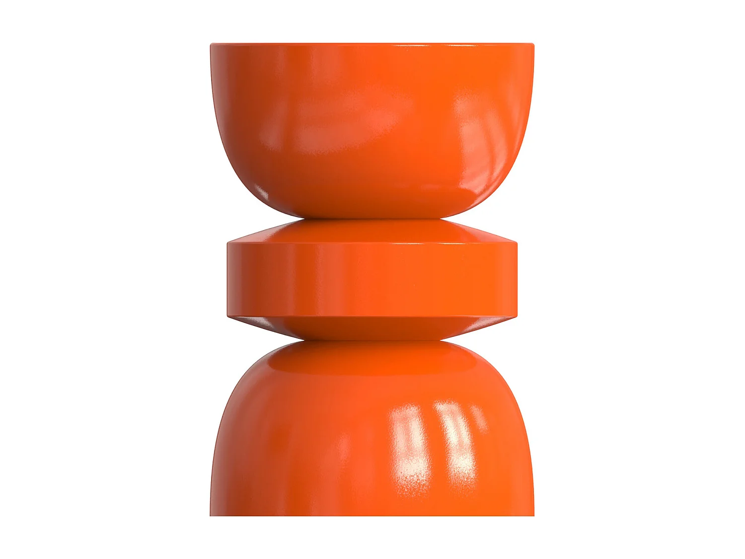 Table d'appoint en métal - Orange - TUVAMI