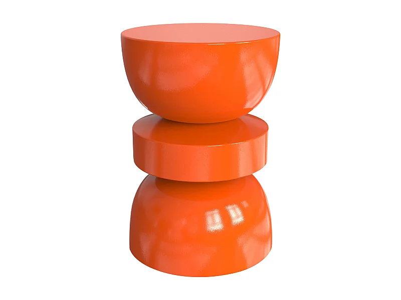 Mesa de apoio metal laranja - TUVAMI