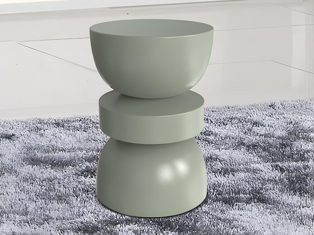 Beistelltisch aus Metall - Khaki - TUVAMI günstig online kaufen