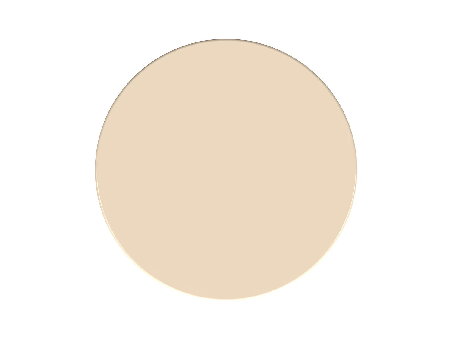 Beistelltisch aus Metall - Beige - ZOLIMI