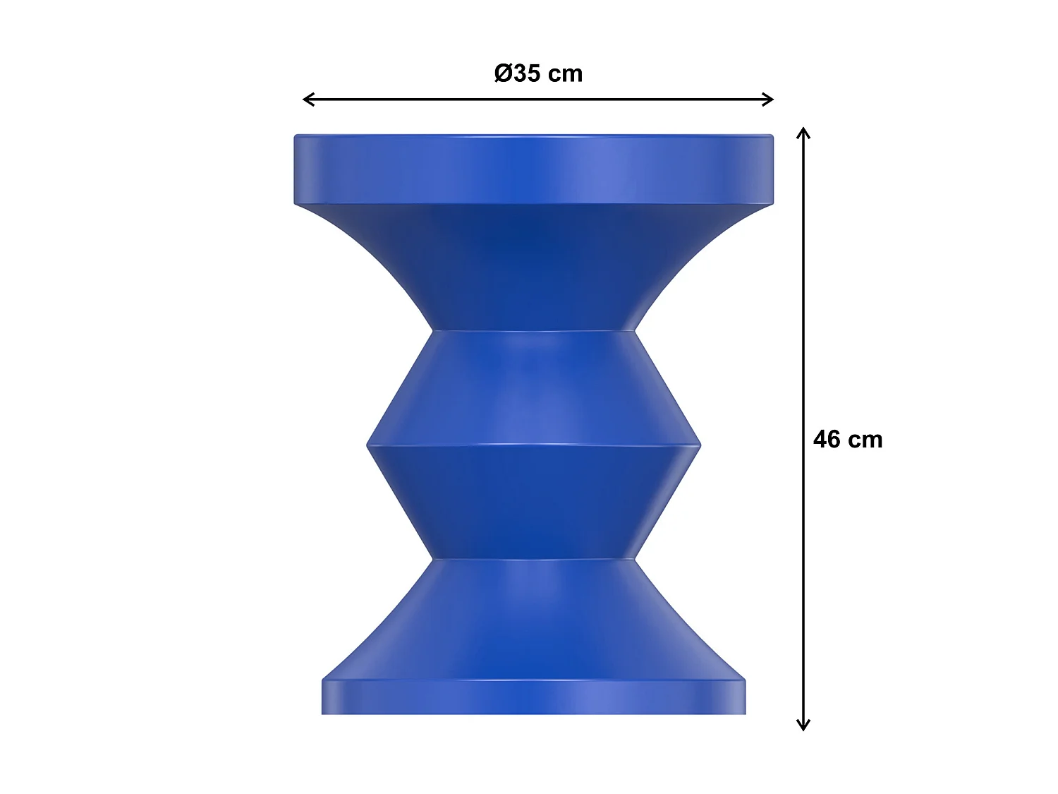 Mesa de apoio metal azul - ZOLIMI