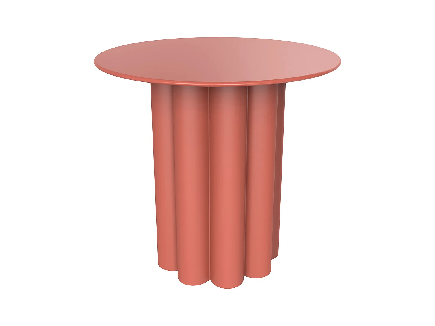 Table d'appoint en métal - Terracotta - GAVOPI