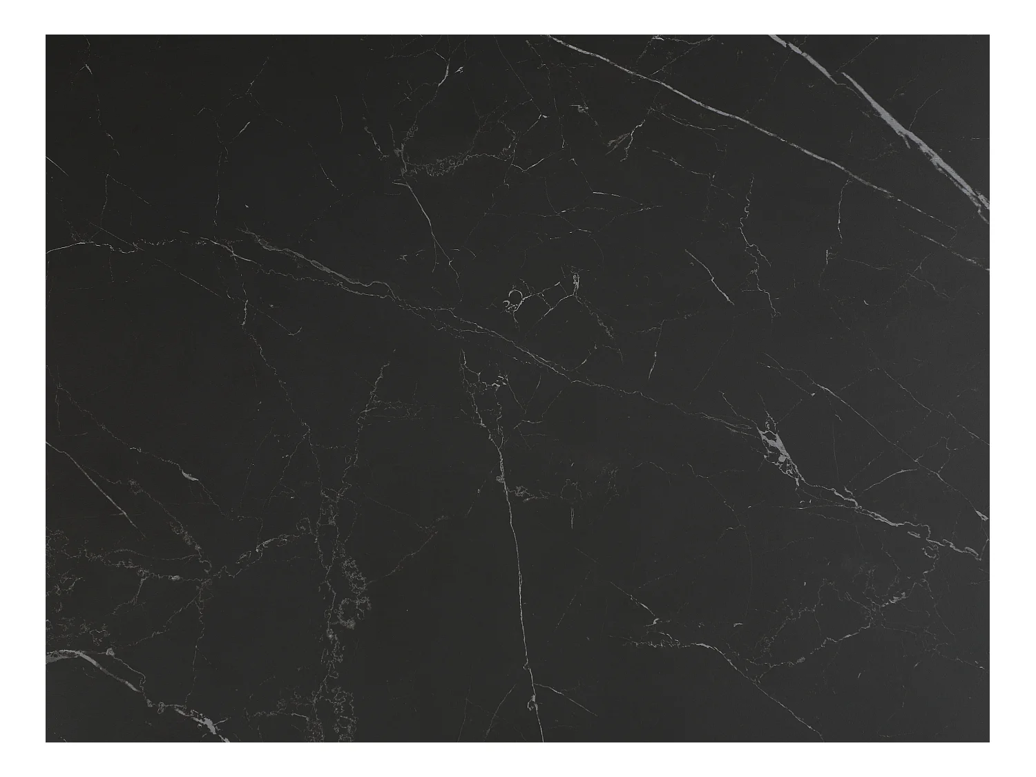 Stół do jadalni rozkładany dla 6 do 10 osób z ceramiki, szkła hartowanego i metalu - Efekt czarnego marmuru - COREMA Pascala Morabito