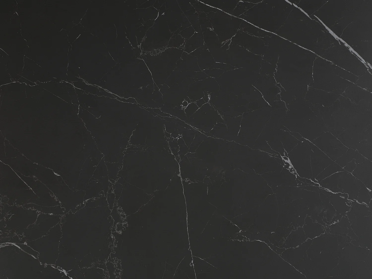 Table à manger extensible 6 à 10 personnes en céramique, verre trempé et métal - Effet marbre noir - COREMA de Maison Céphy