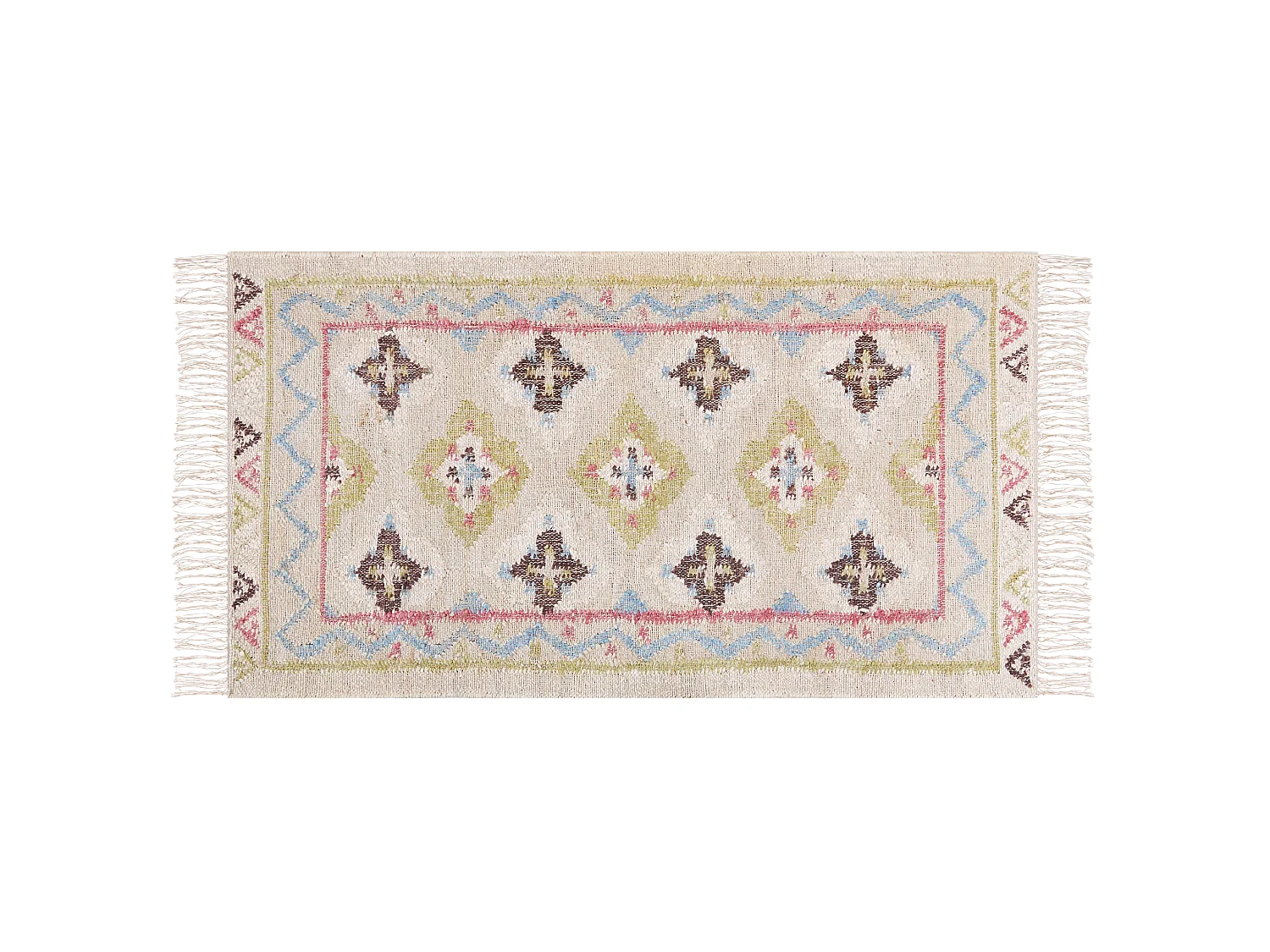 Tapis TERKOS 80 x 150 cm Jute Multicolore