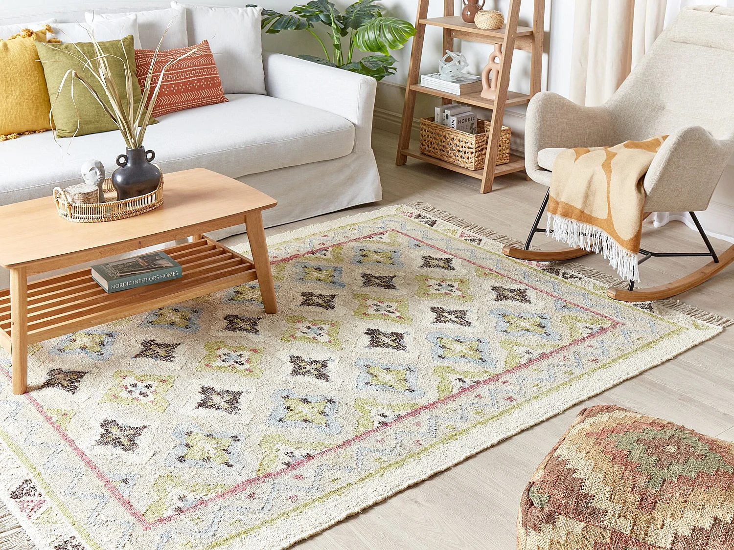 Rug TERKOS Multicolour 140 x 200 cm Jute