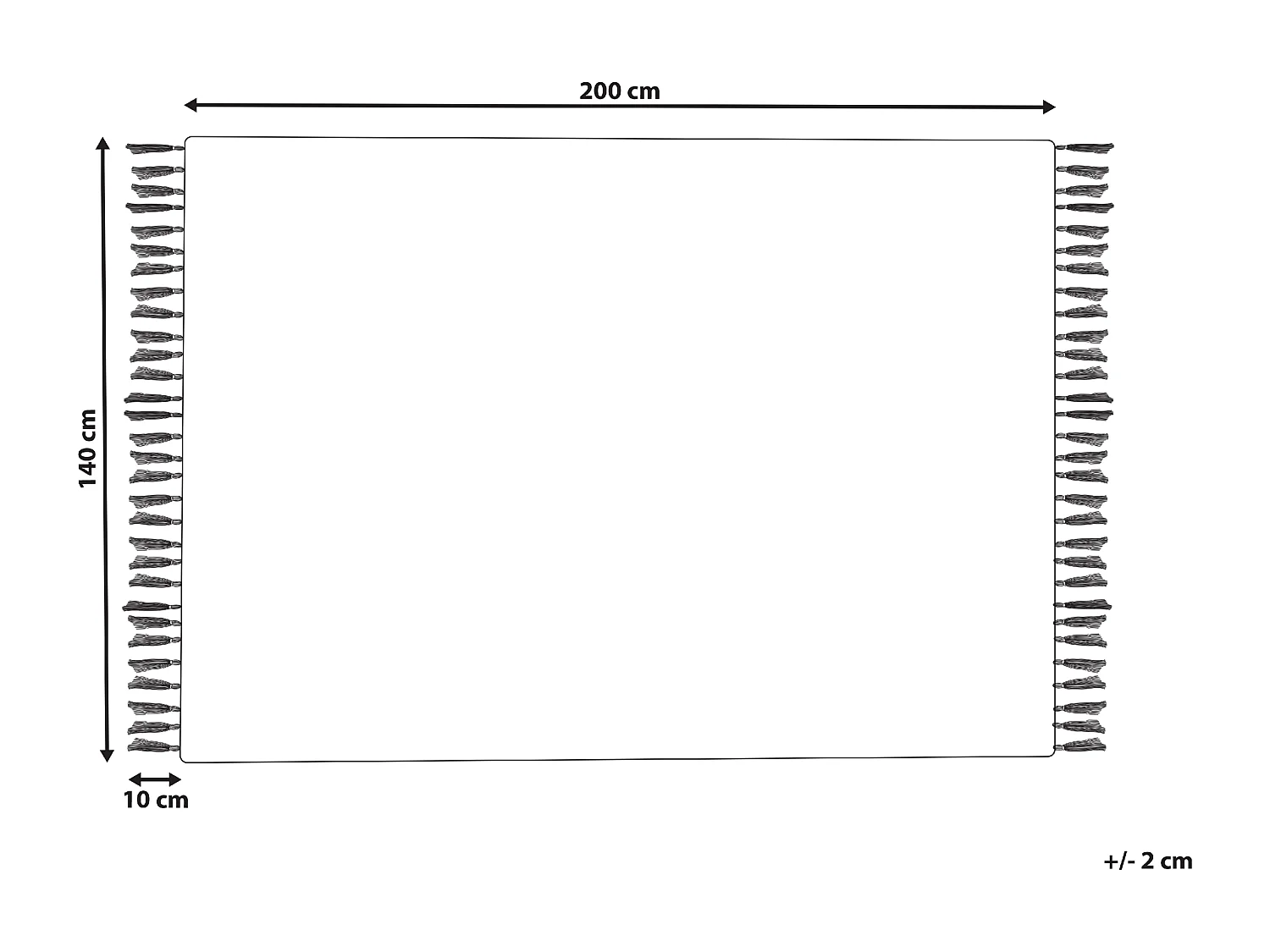 Tapis TERKOS Multicolore 140 x 200 cm Jute