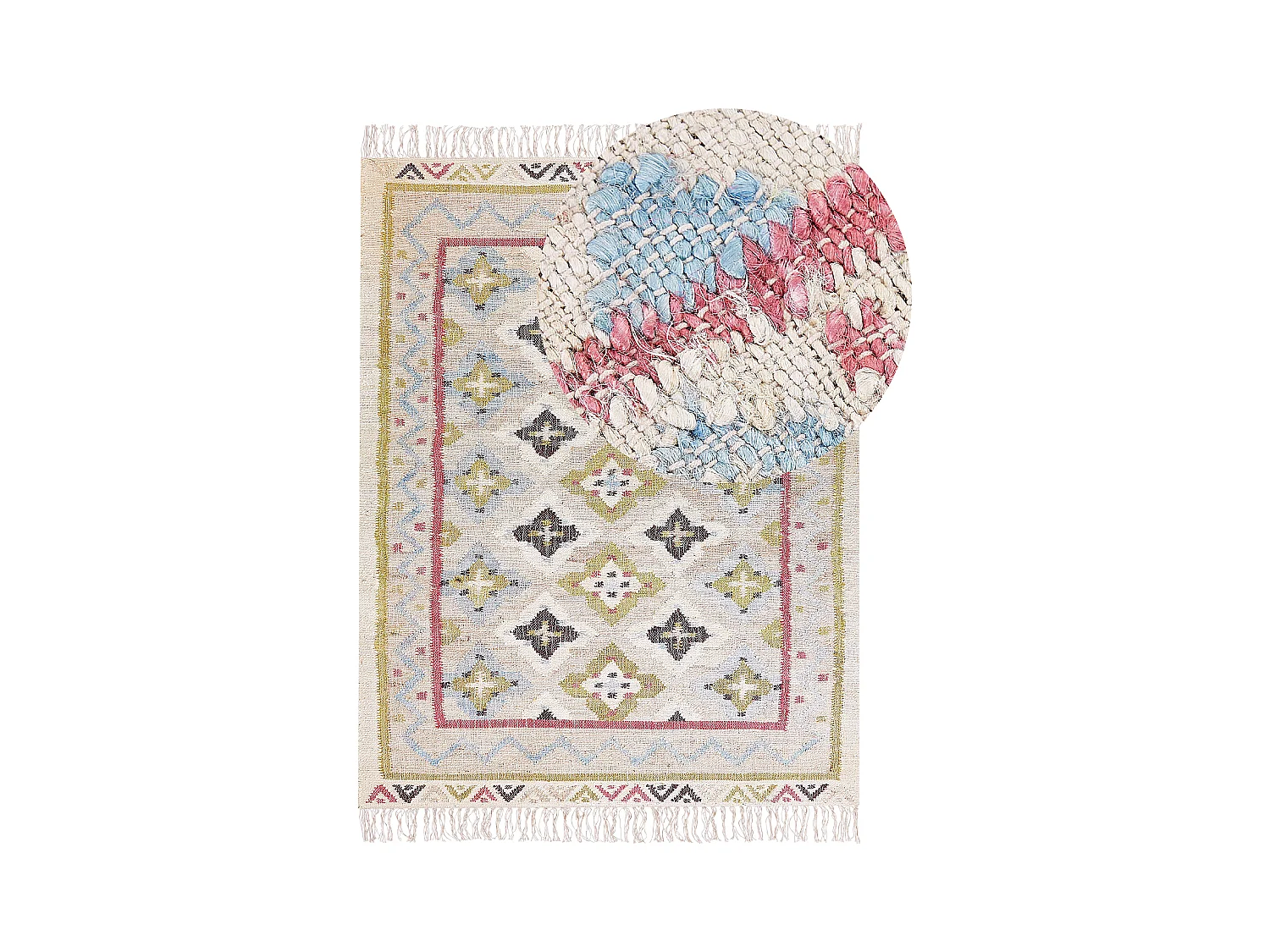 Tappeto iuta multicolore 160 x 230 cm TERKOS