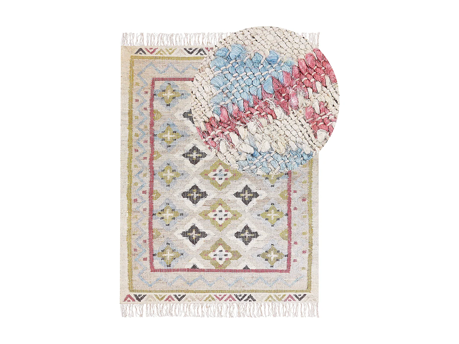 Tappeto iuta multicolore 160 x 230 cm TERKOS