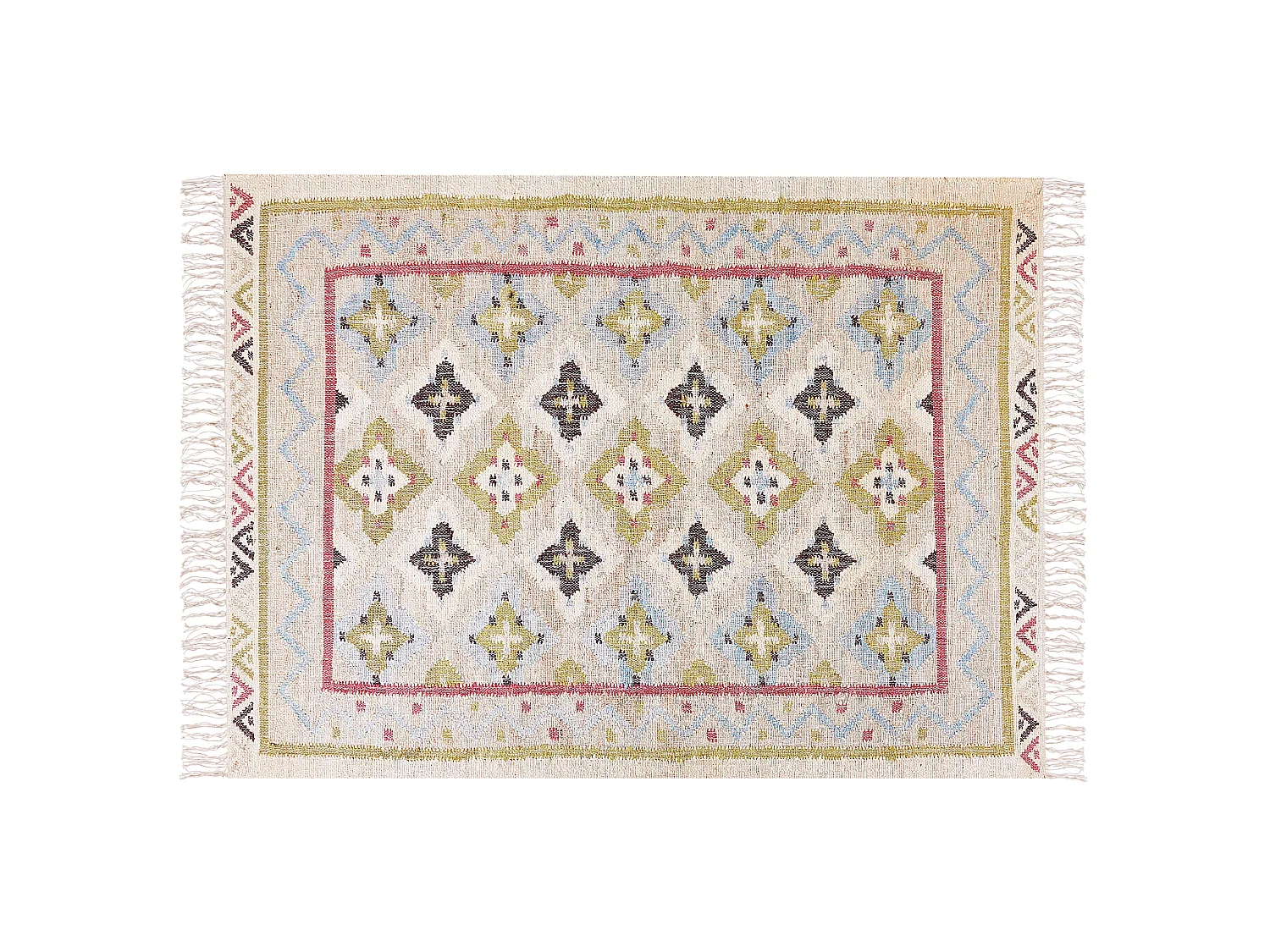 Tapis TERKOS 160 x 230 cm Jute Multicolore