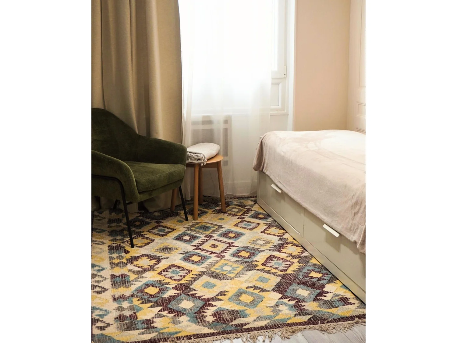 Tapis FENER 160 x 230 cm Jute Multicolore