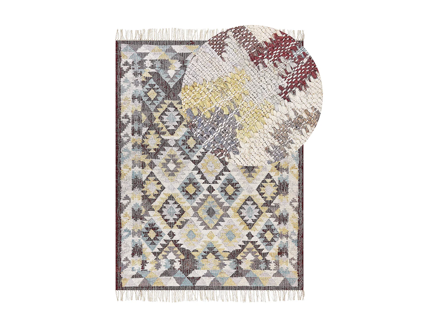 Alfombra FENER 160 x 230 cm Yute Multicolor