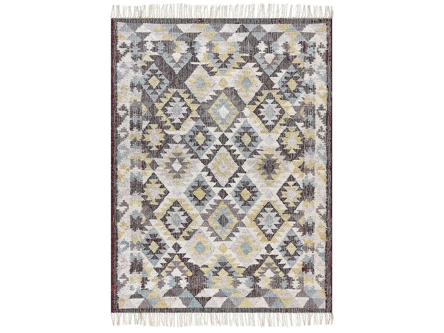 Teppich FENER 160 x 230 cm Jute Bunt