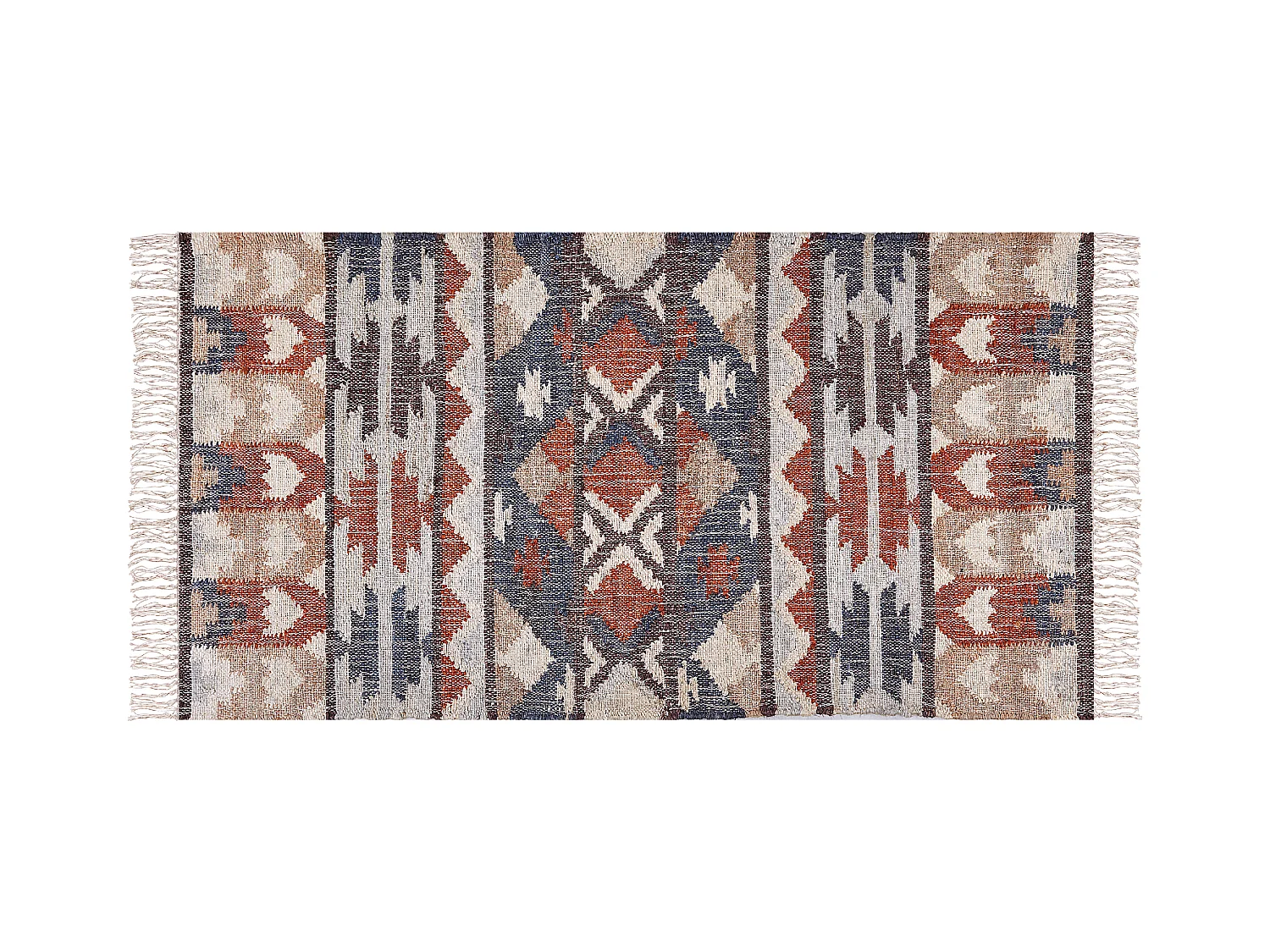 Dywan z juty 80 x 150 cm wielokolorowy KALFA