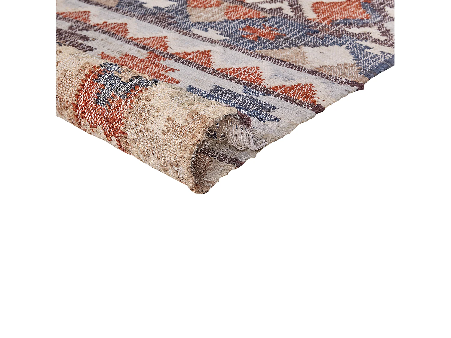 Vloerkleed KALFA 80 x 150 cm Jute Multicolor