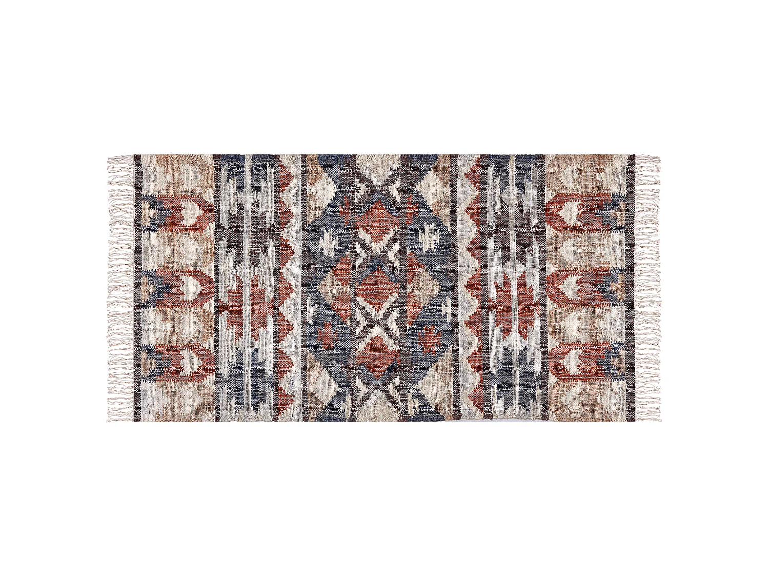 Teppich KALFA 80 x 150 cm Jute Bunt