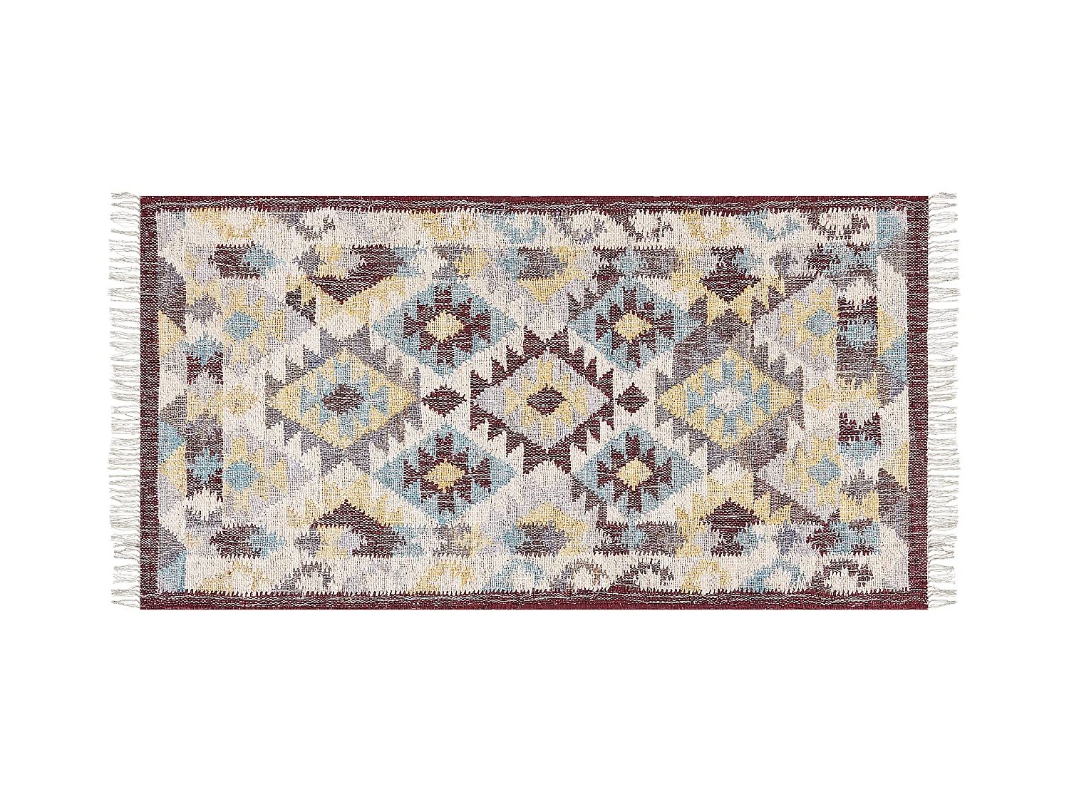 Teppich FENER 80 x 150 cm Jute Bunt