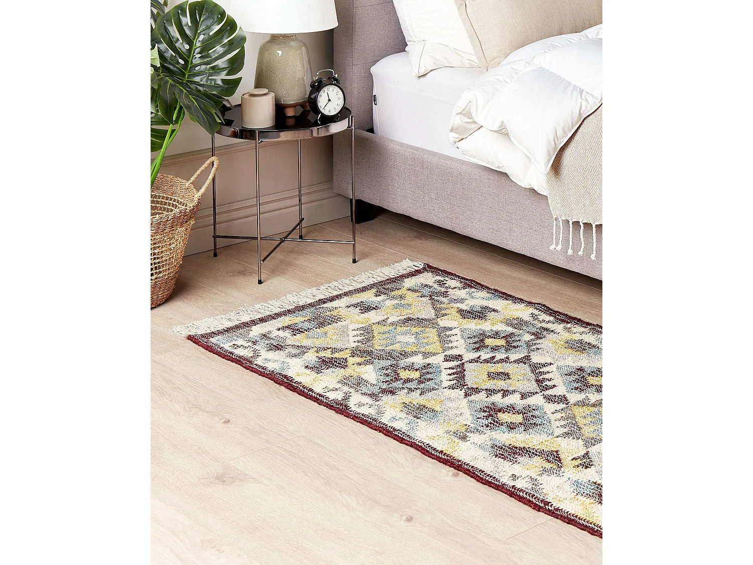 Alfombra FENER 80 x 150 cm Yute Multicolor