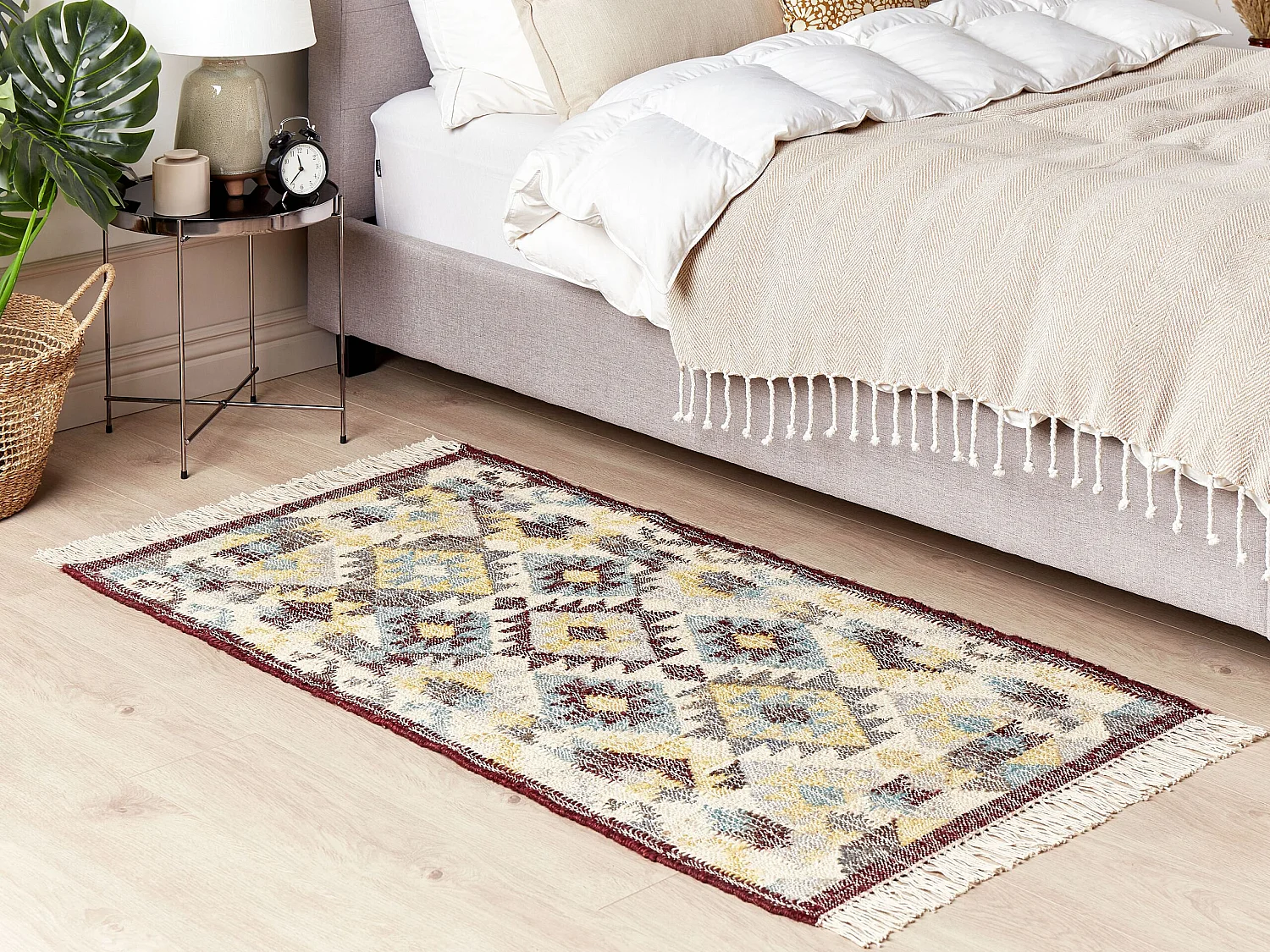Vloerkleed FENER 80 x 150 cm Jute Multicolor
