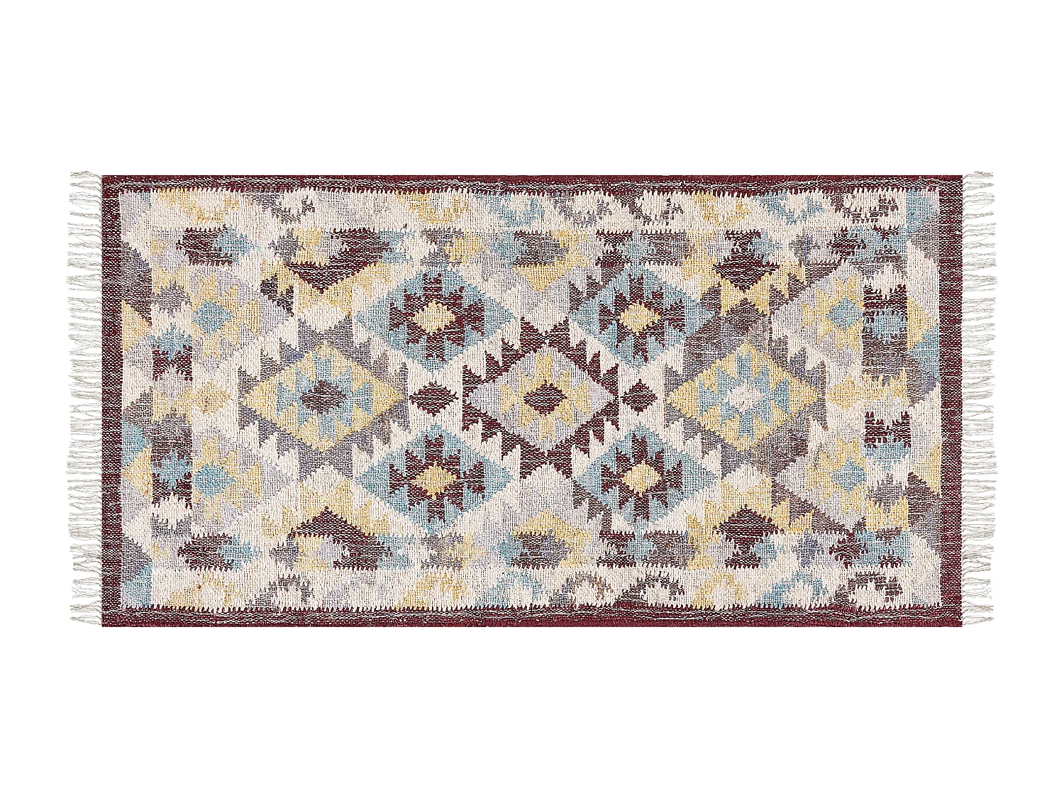 Teppich FENER 80 x 150 cm Jute Bunt