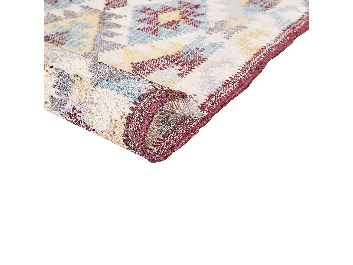 Teppich FENER 80 x 150 cm Jute Bunt