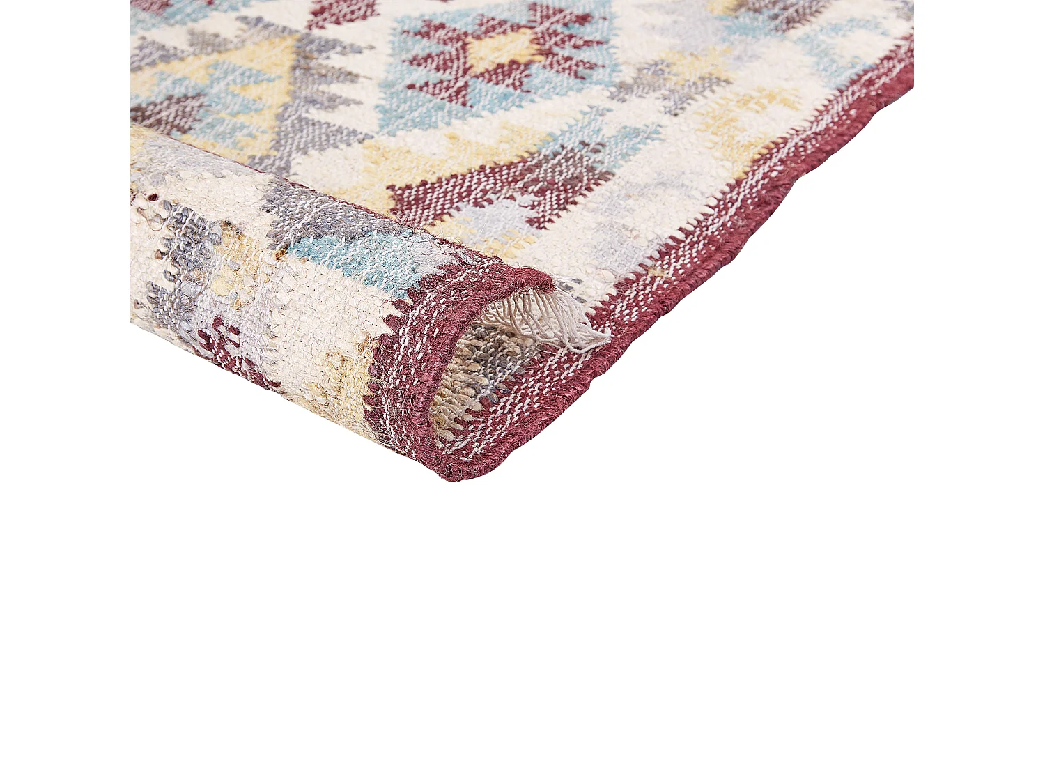 Teppich FENER 80 x 150 cm Jute Bunt