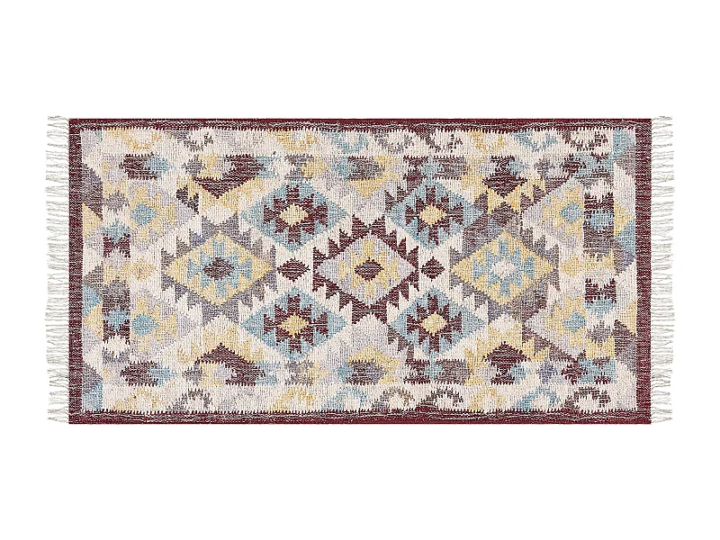 Vloerkleed FENER 80 x 150 cm Jute Multicolor