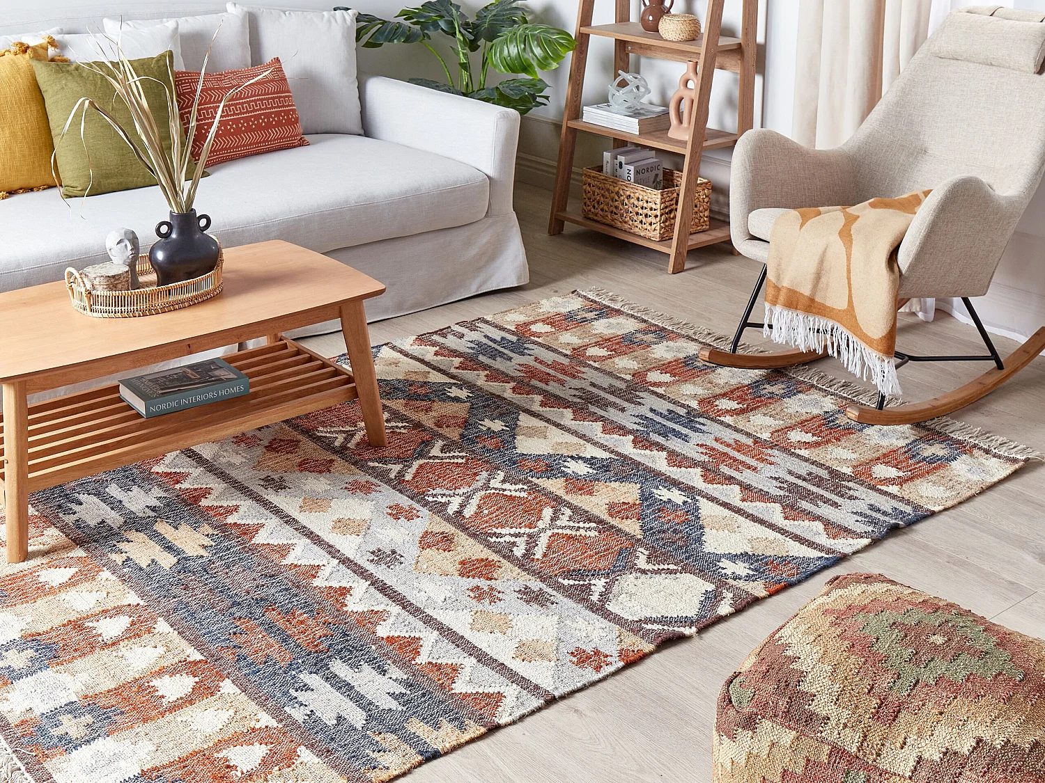 Rug KALFA Multicolour 160 x 230 cm Jute