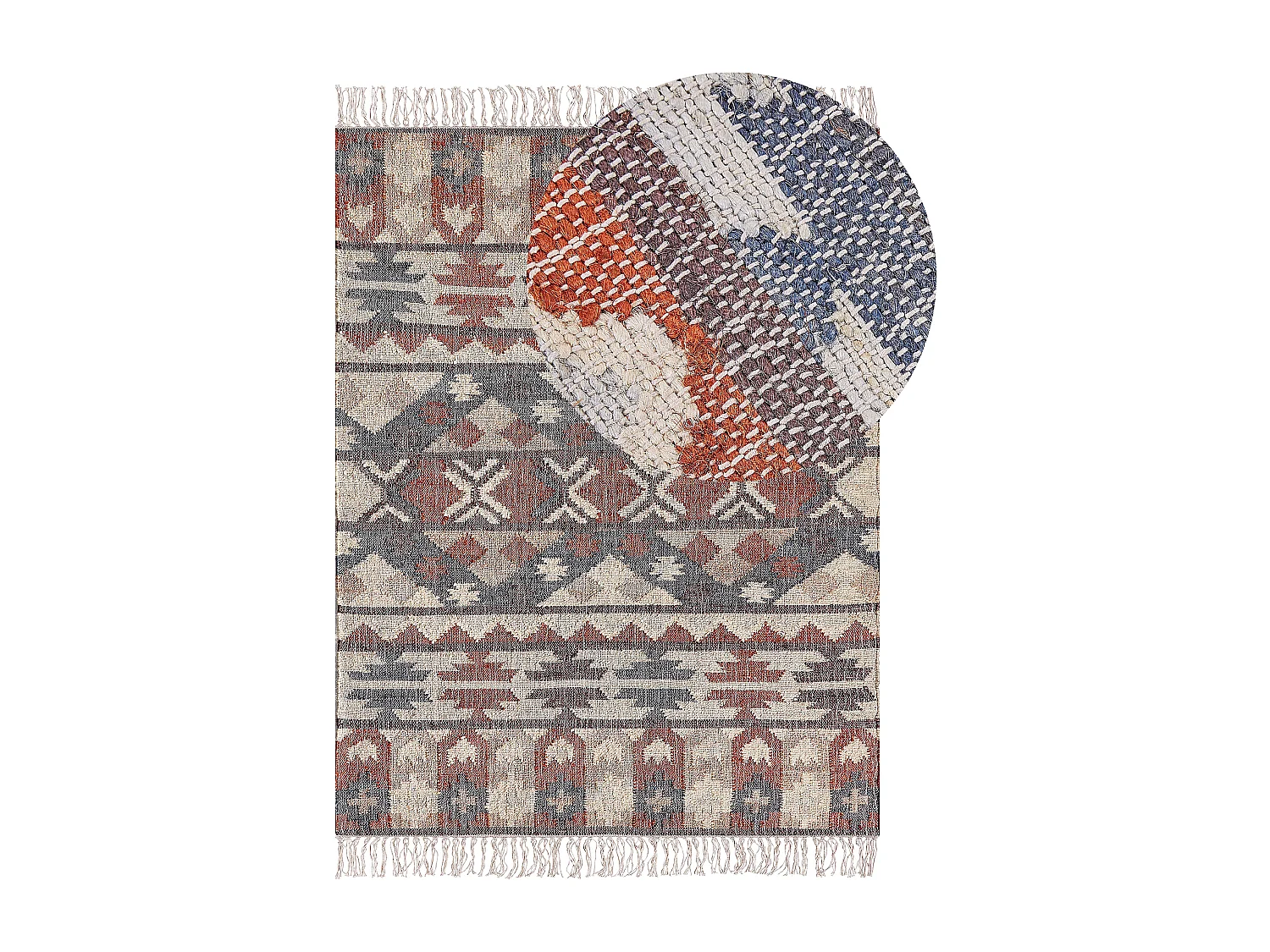 Tappeto iuta multicolore 160 x 230 cm KALFA