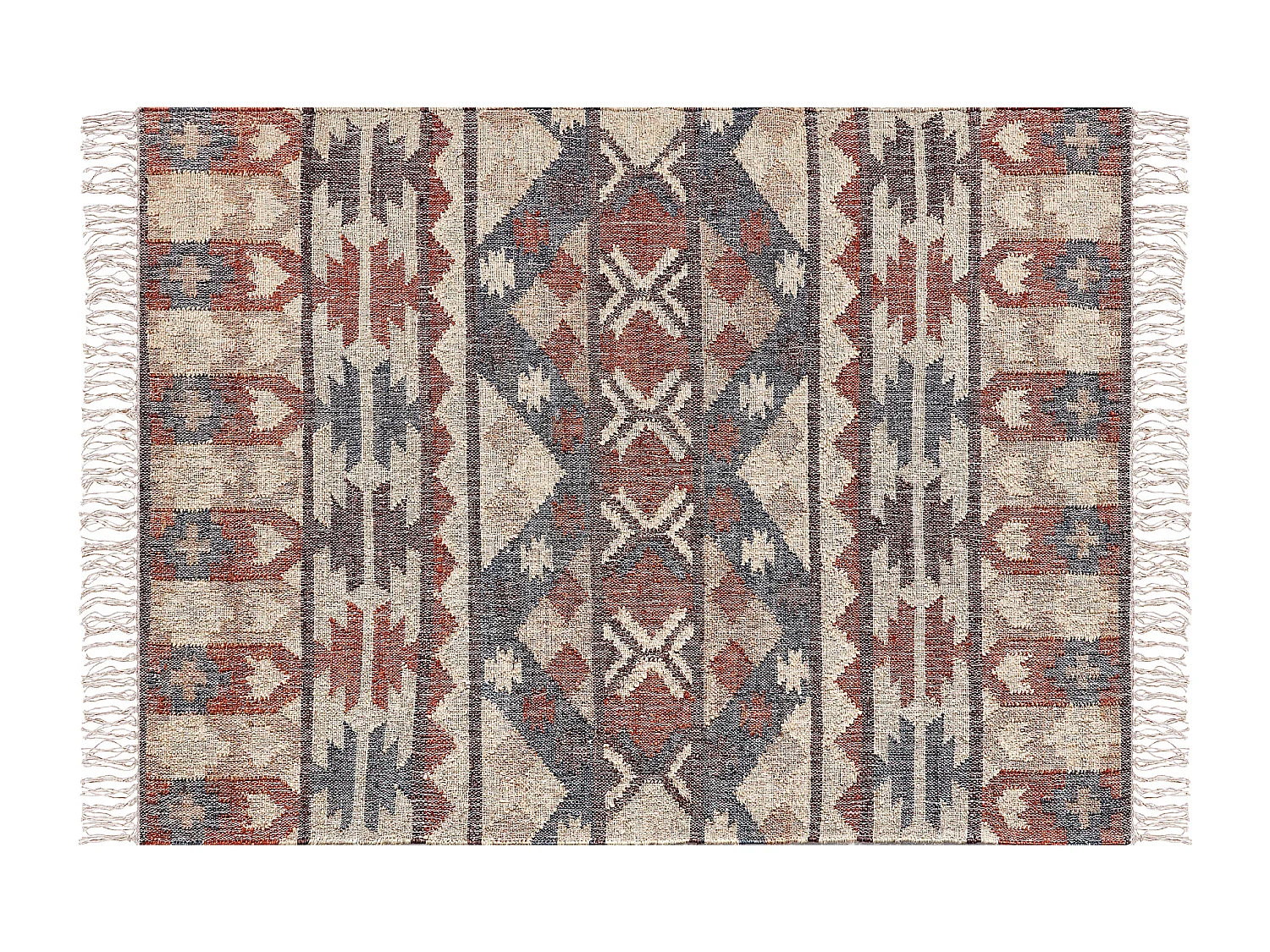 Vloerkleed KALFA 140 x 200 cm Jute Multicolor