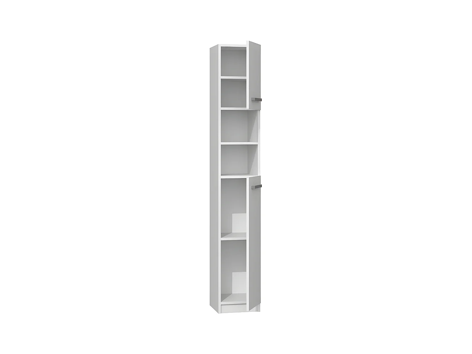 MARELLO - Columna de baño de estilo moderno - 183x32x30 - 2 puertas+baldas