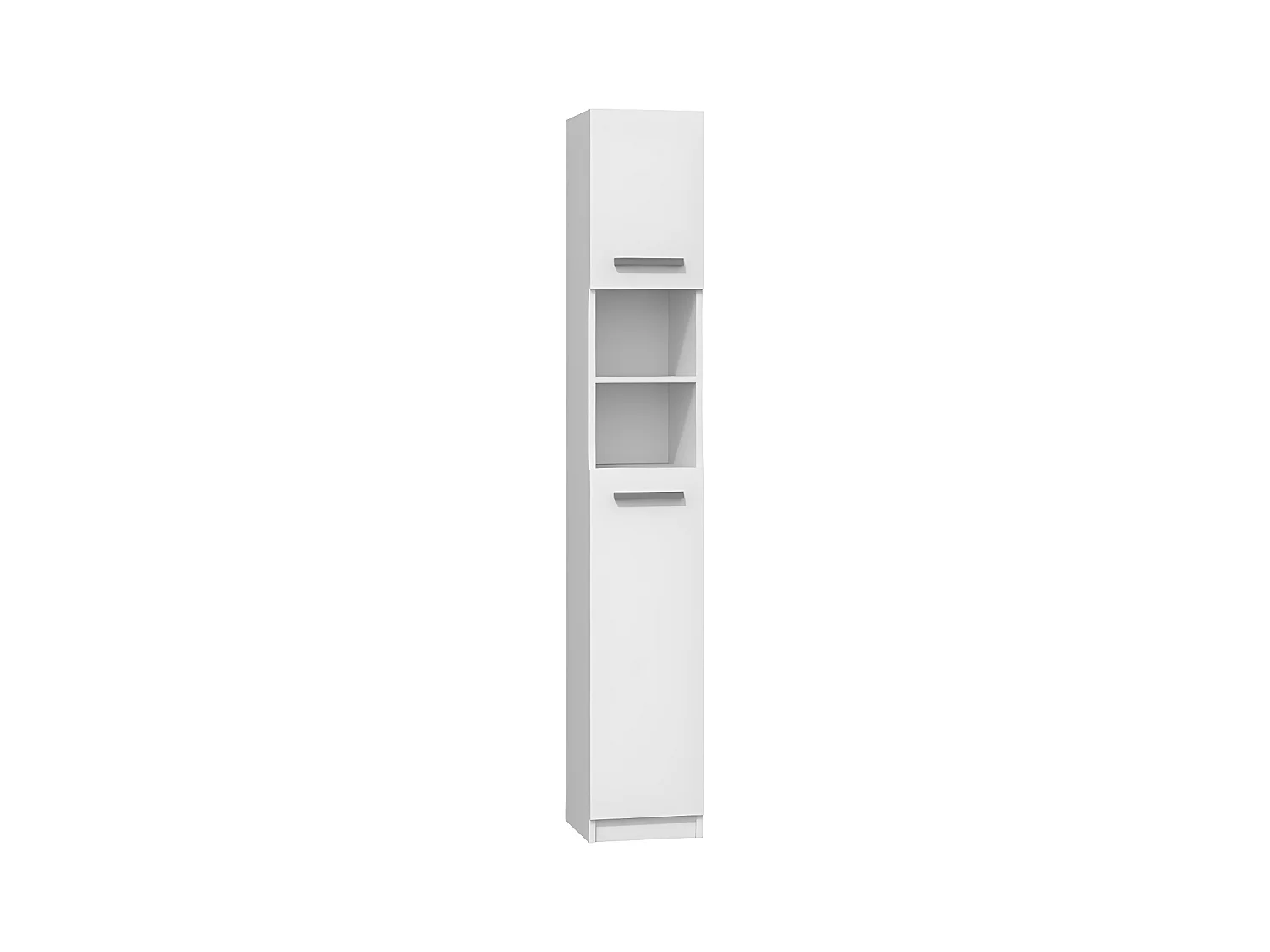 MARELLO - Colonne de salle de bain style moderne - 183x32x30 - 2 portes+étagères