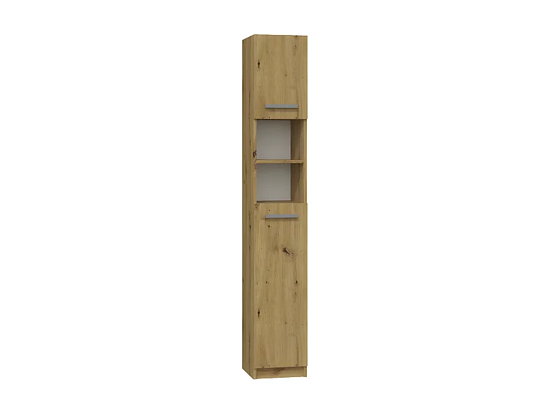 MARELLO - Columna de baño de estilo moderno - 183x32x30 - 2 puertas+baldas
