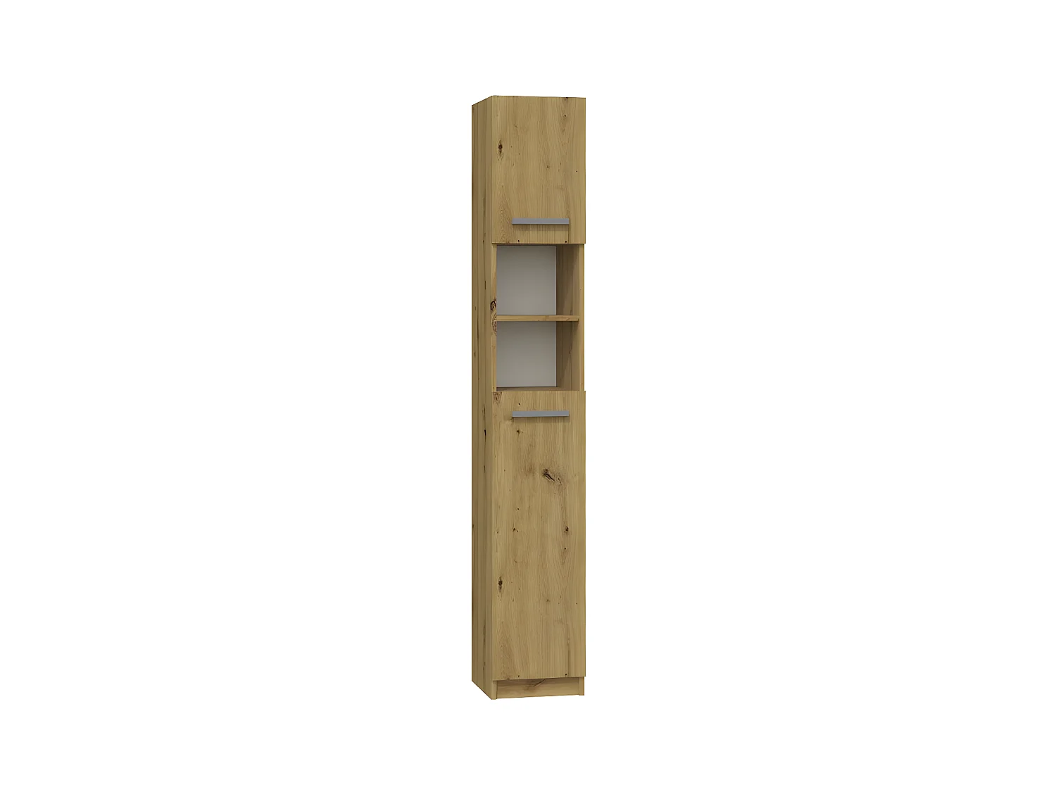 MARELLO - Colonne de salle de bain style moderne - 183x32x30 - 2 portes+étagères