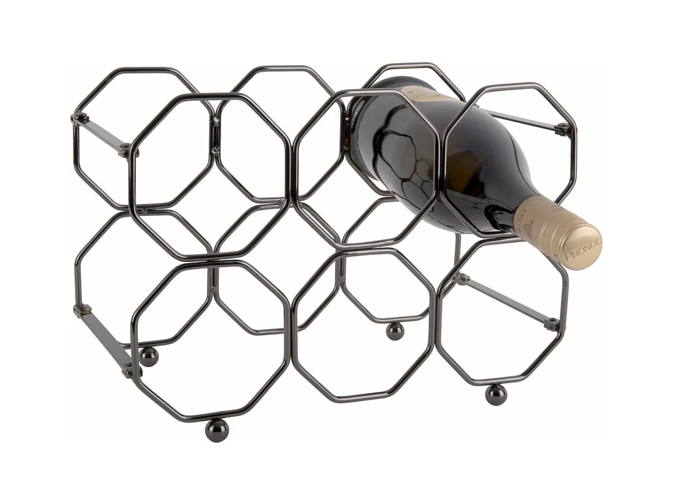 Range bouteilles pliable Honeycomb Gris foncé  Present Time