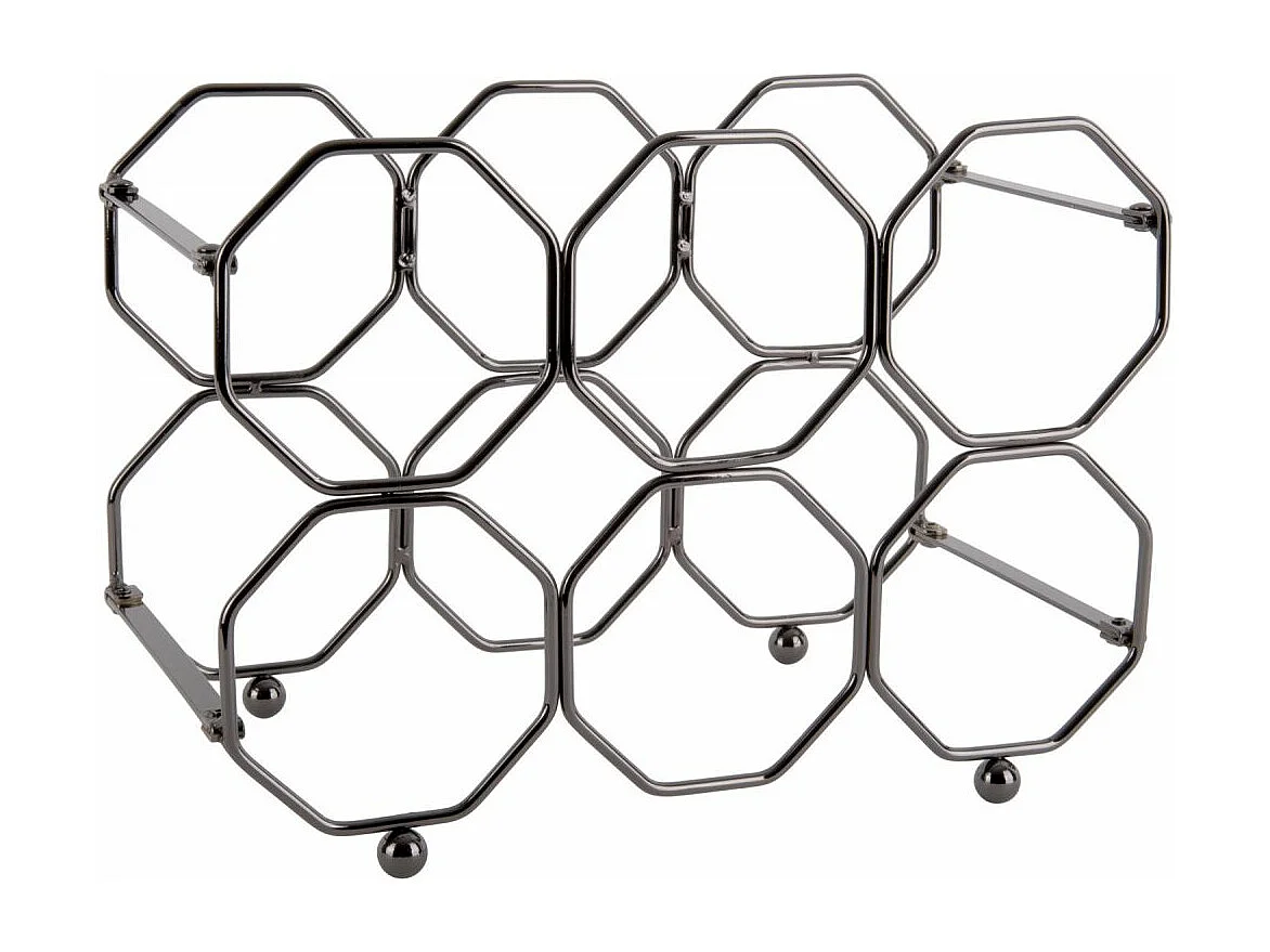 Range bouteilles pliable Honeycomb Gris foncé  Present Time