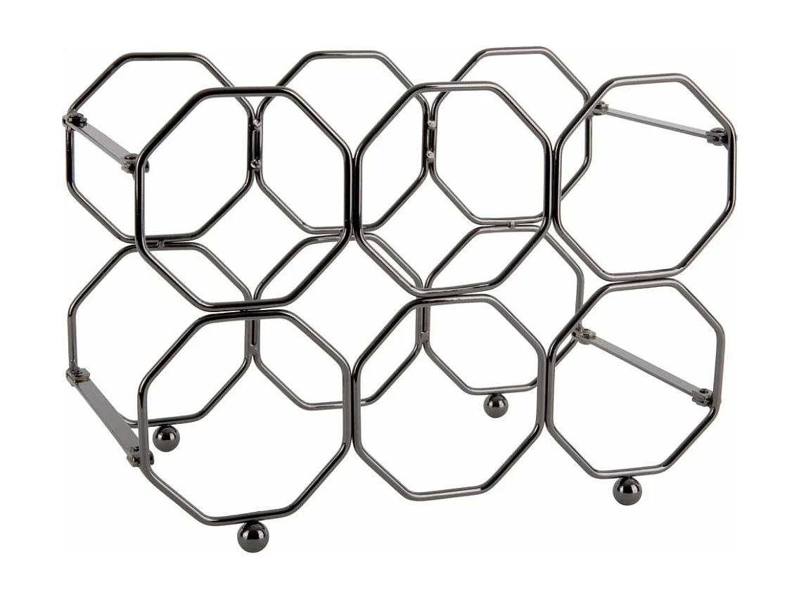 Range bouteilles pliable Honeycomb Gris foncé  Present Time