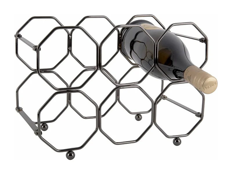 Range bouteilles pliable Honeycomb Gris foncé  Present Time