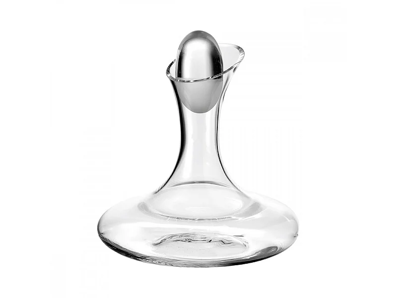 Decantador con tapón de 0.75 litros de vidrio transparente