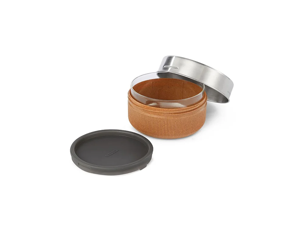 Lunch bol en verre et silicone Amande  Black and Blum