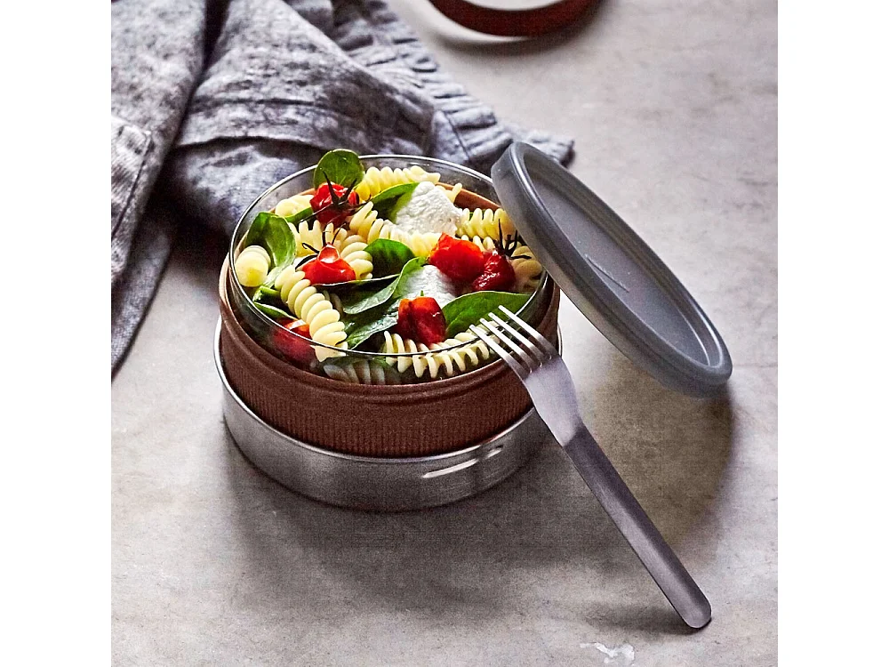 Lunch bol en verre et silicone Amande  Black and Blum