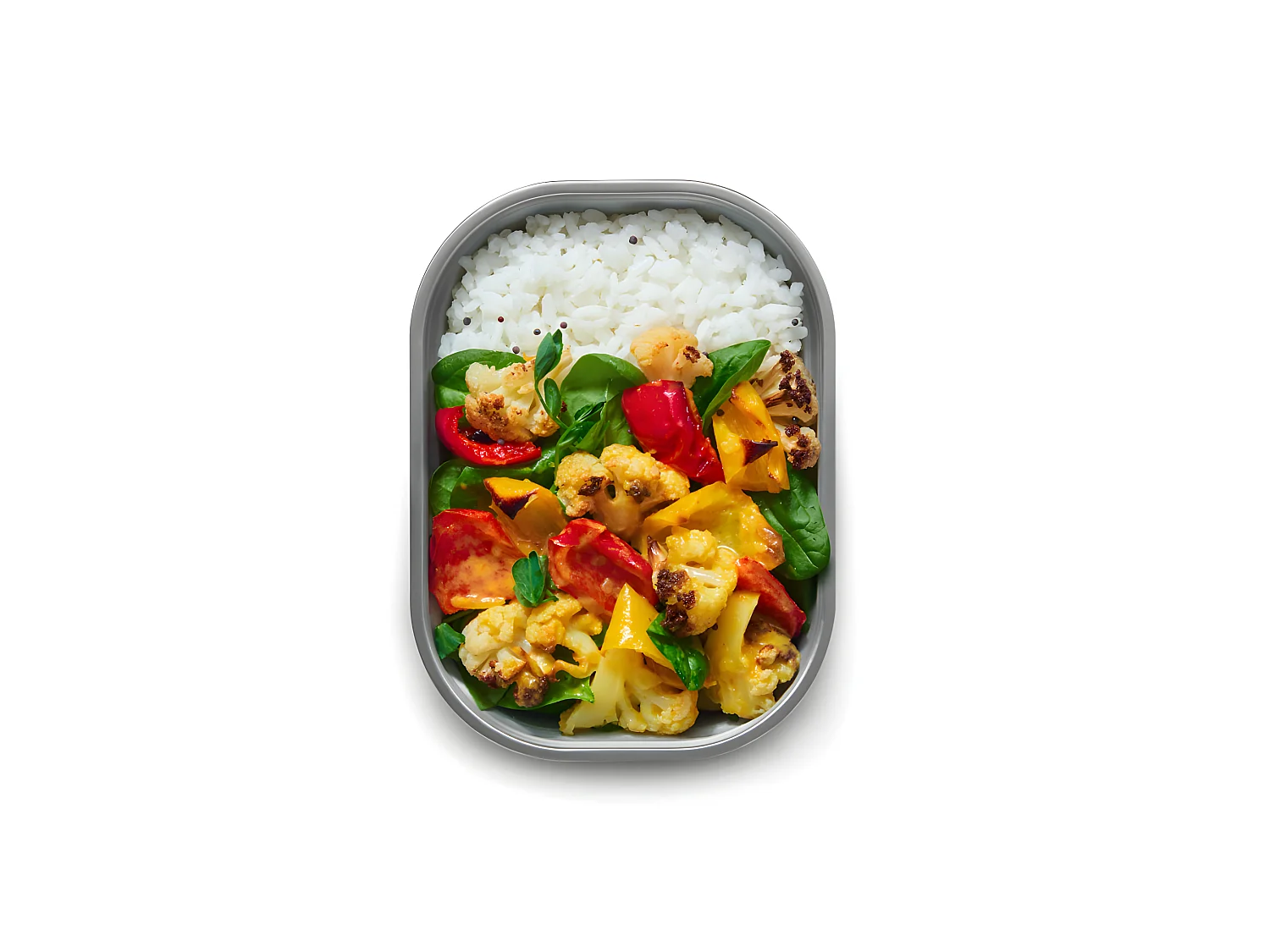 Lunch box acier micro-ondable 900ml Argent  Black and Blum