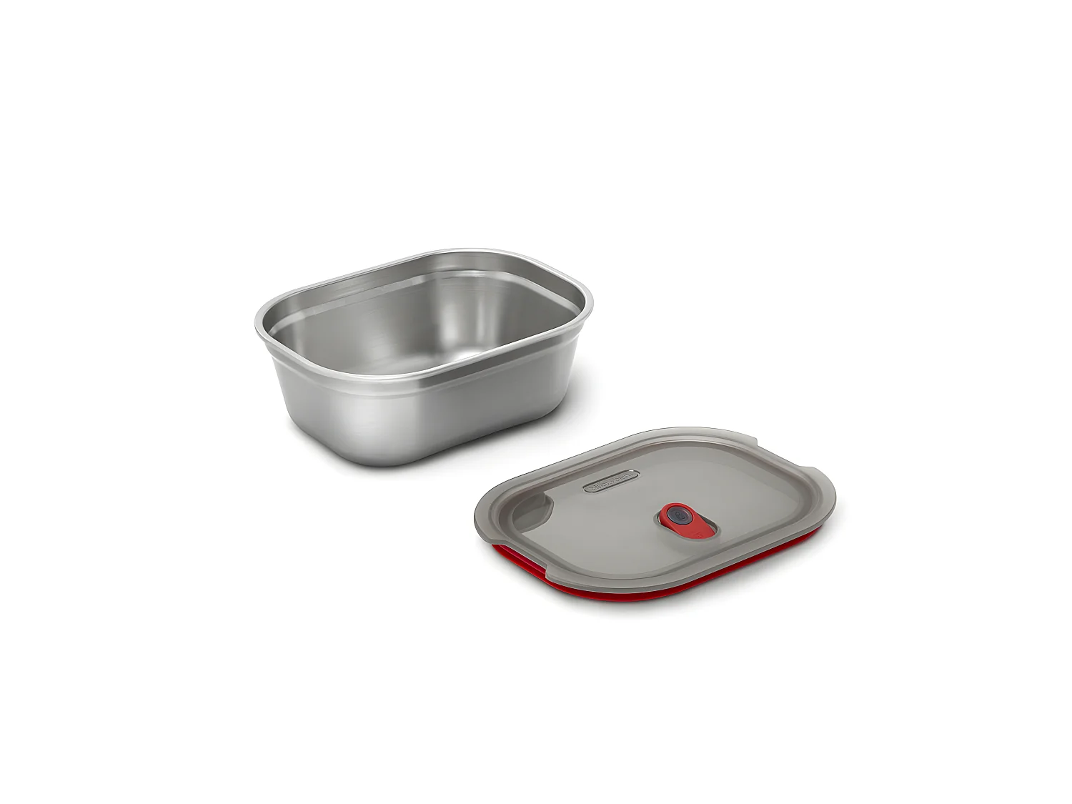 Lunch box acier micro-ondable 900ml Argent  Black and Blum