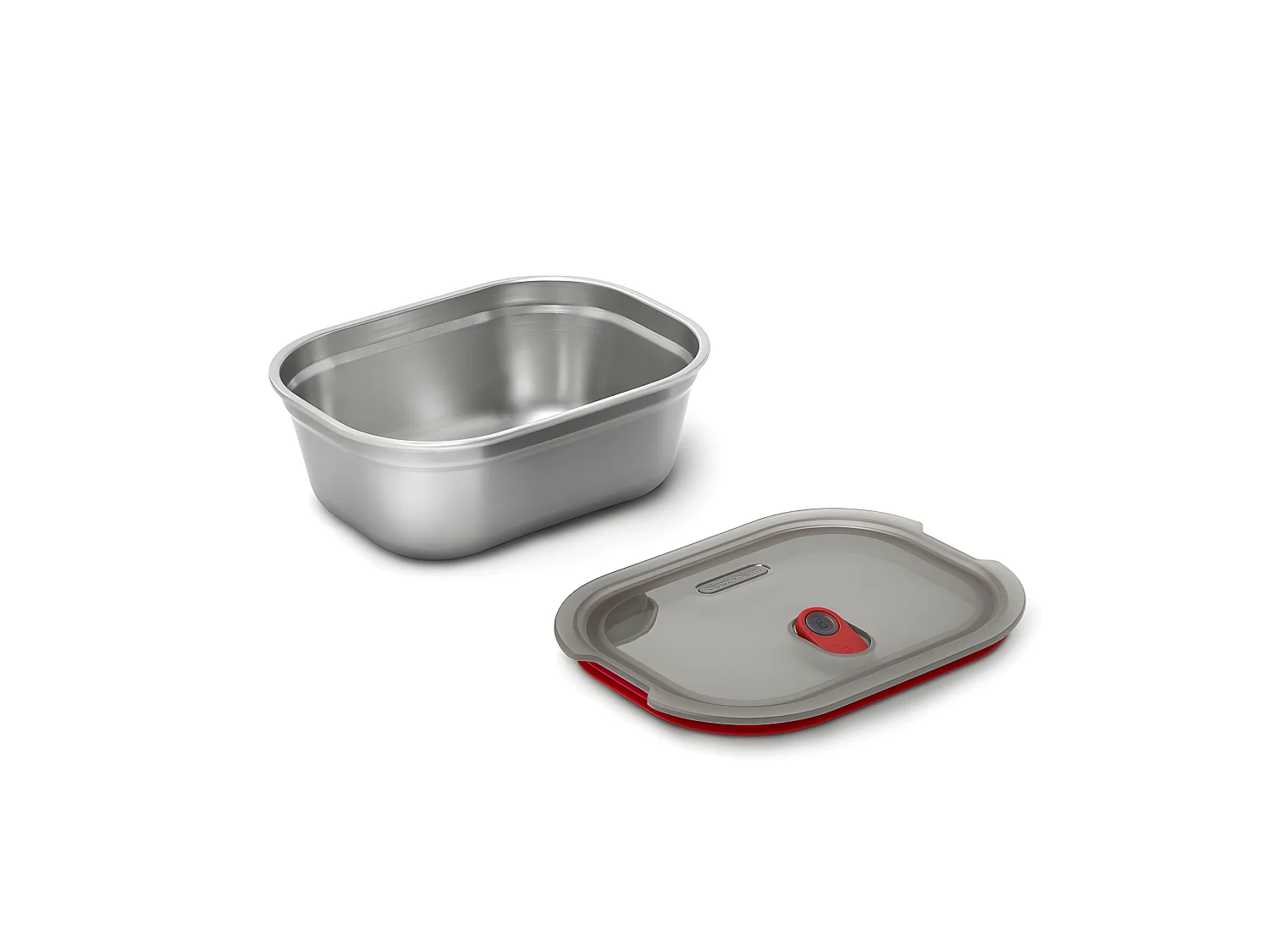 Lunch box acier micro-ondable 900ml Argent  Black and Blum