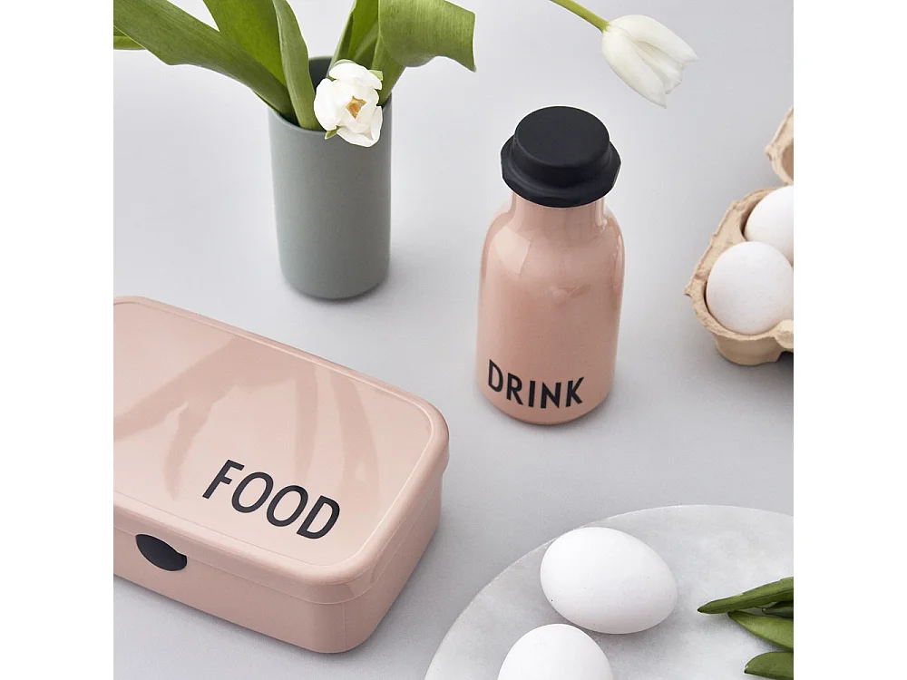 Gourde enfant 330ml Drink Rose  Design Letters