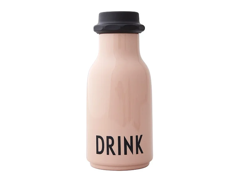 Gourde enfant 330ml Drink Rose  Design Letters