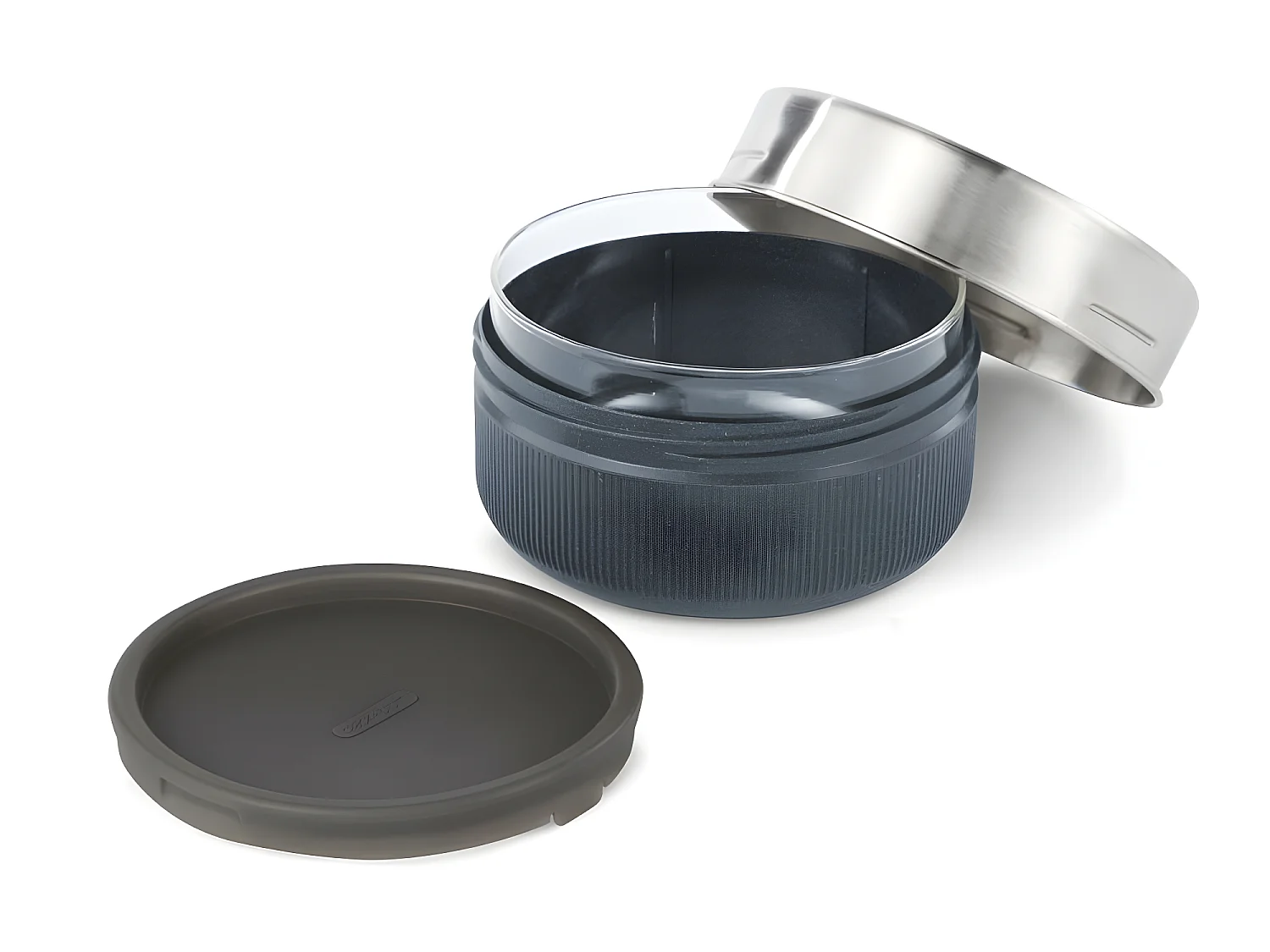 Lunch bol en verre et silicone Gris  Black and Blum