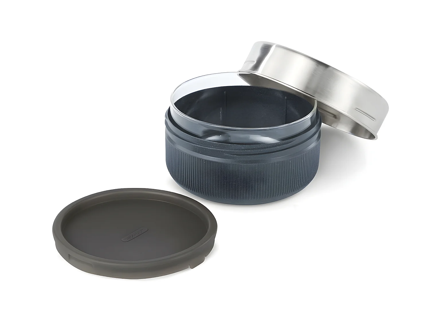 Lunch bol en verre et silicone Gris  Black and Blum